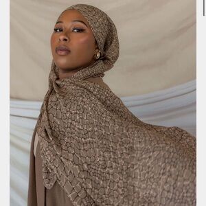 Vela Modal Croc Print Hijab - Mini